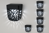 Solar Fence Lights – 6-Pack, Cool White, IP65 Waterproof